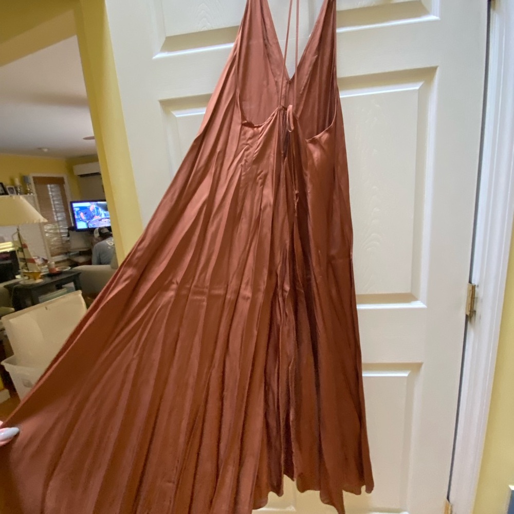 REISS Mabel Plunge Neck Maxi Dress - Picture 12 of 16